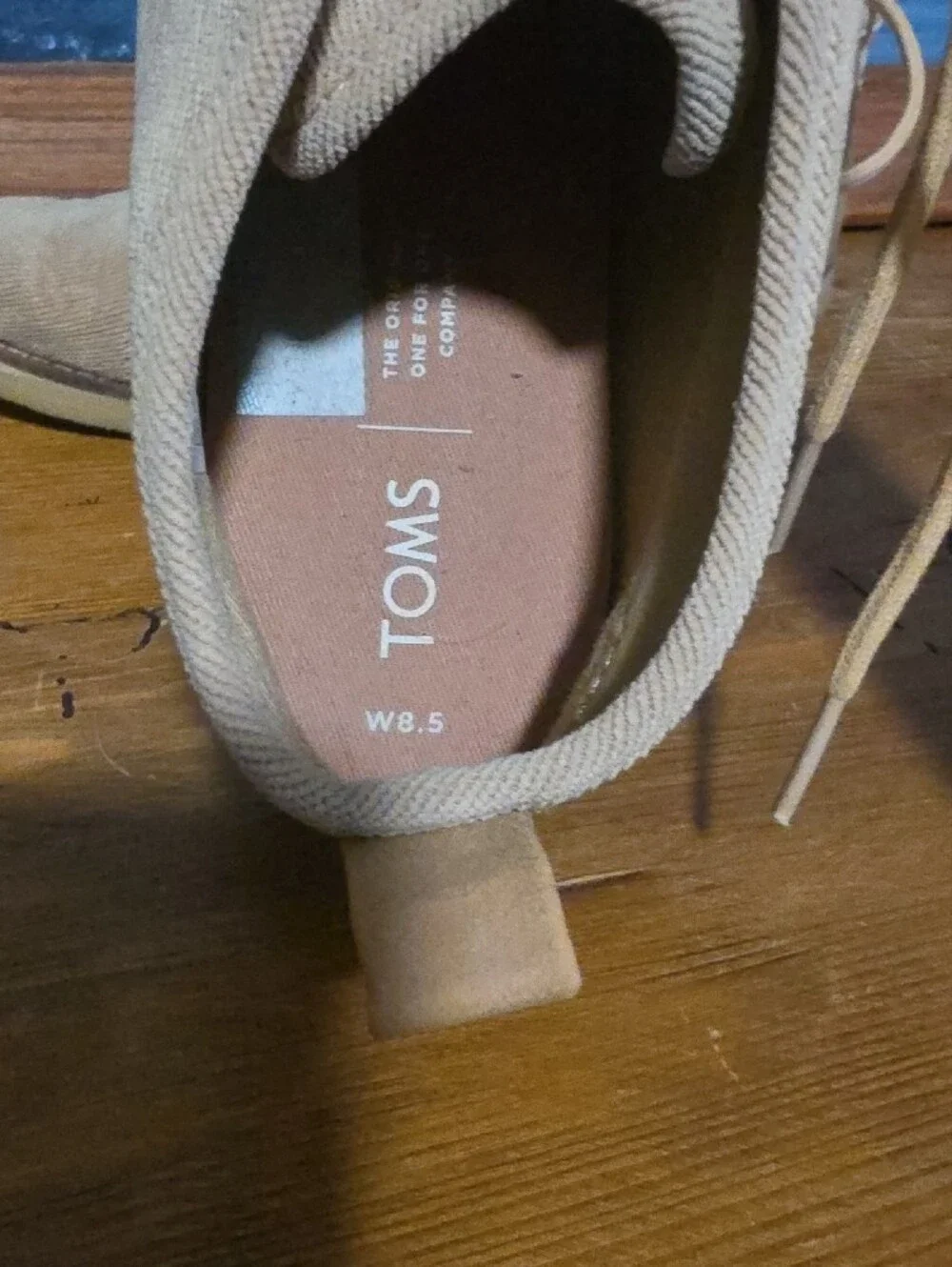 Toms Women's Chukka Boots in Tan Canvas, W 8.5
